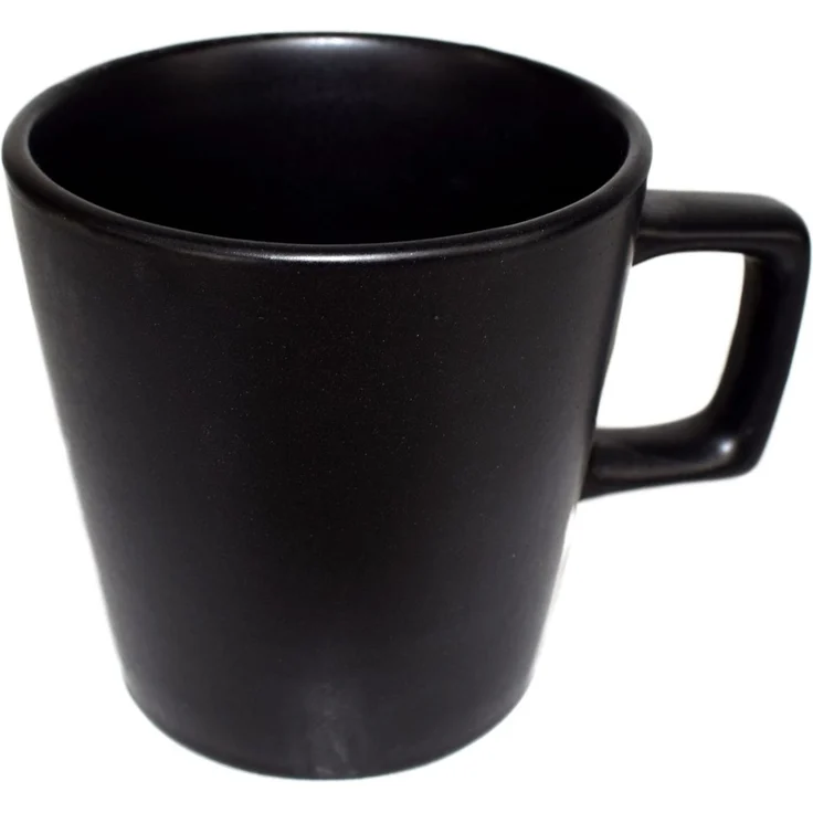 Geschirr Tasse Schüssel Teller edles Schwarz aus Keramik Tasse