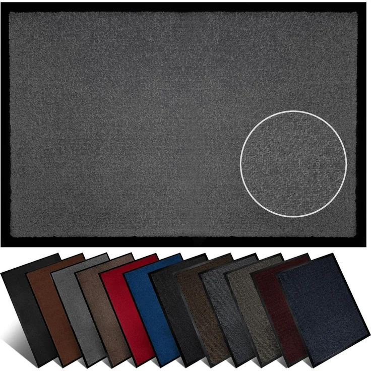 Furni24 Fußmatte - Grau, 60 x 90 cm – Bild 1