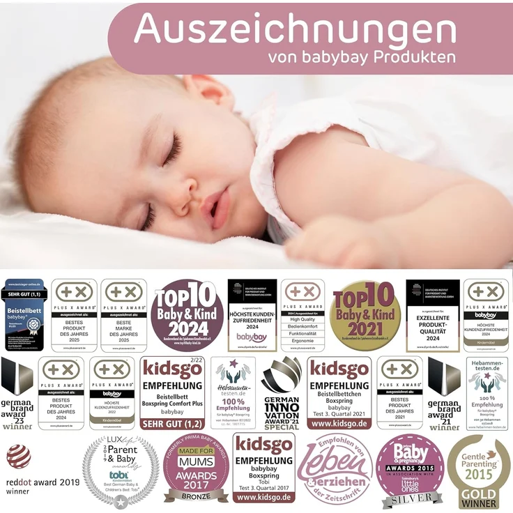 Babybay 'Original' Beistellbett Buche seidenmatt weiß – Bild 10