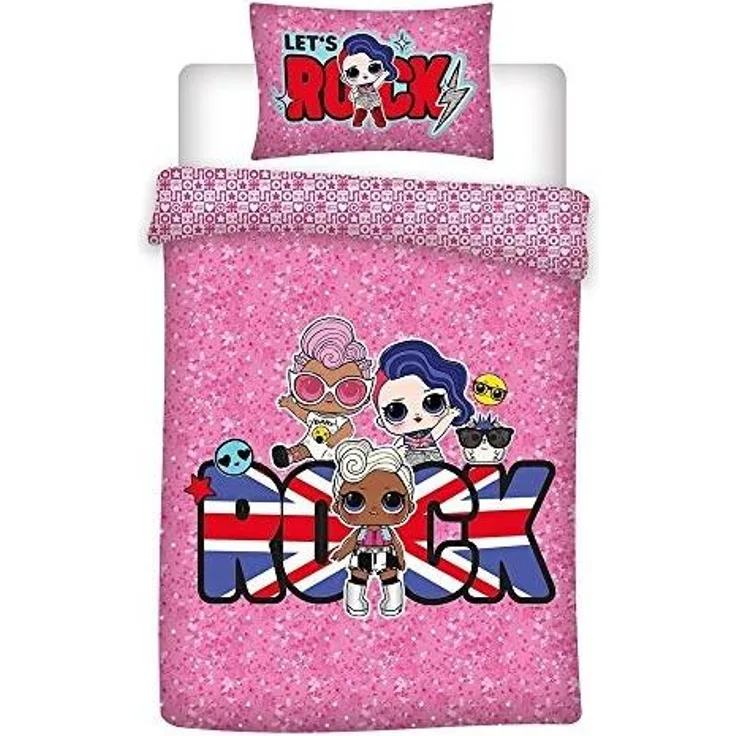 L. O. L. Surprise Bettbezug Junior 140x200 cm Baumwolle rosa