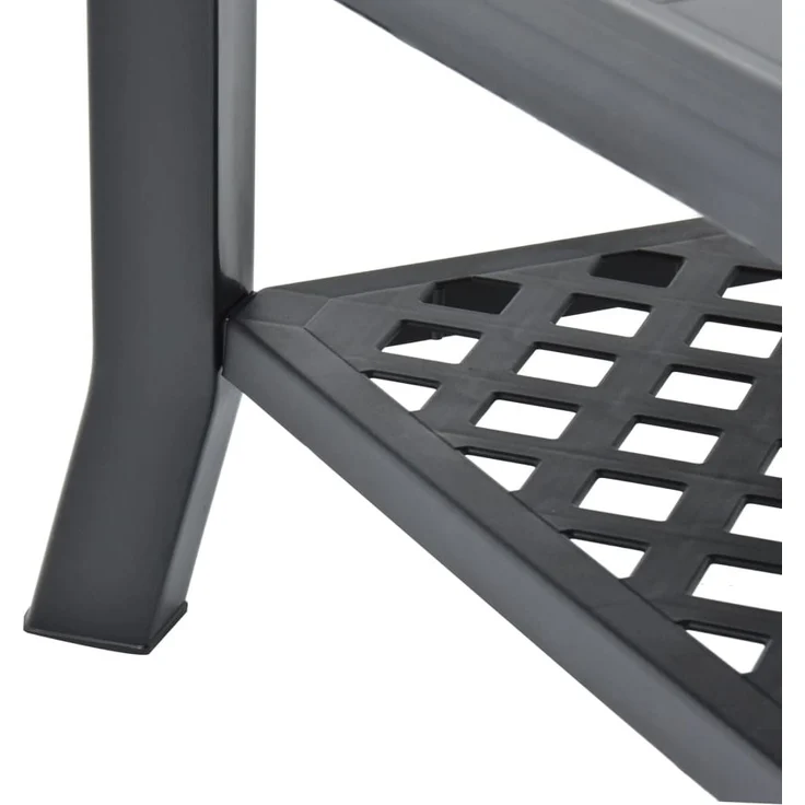 vidaXL Couchtisch Anthrazit 90x60x46 cm Kunststoff 48795 – Bild 5