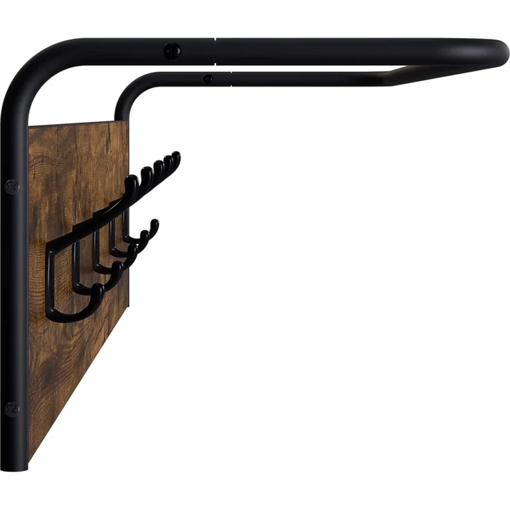 vidaXL Garderobenständer 100 x 30 x 25 cm Räuchereiche Holzwerkstoff 8014090 – Bild 3