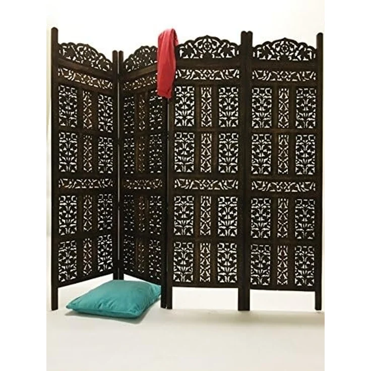 Marrakesch Orient & Mediterran Interior Paravent Orientalischer Paravent Krishna 180cm, Raumteiler, Sichtschutz, Handarbeit – Bild 4