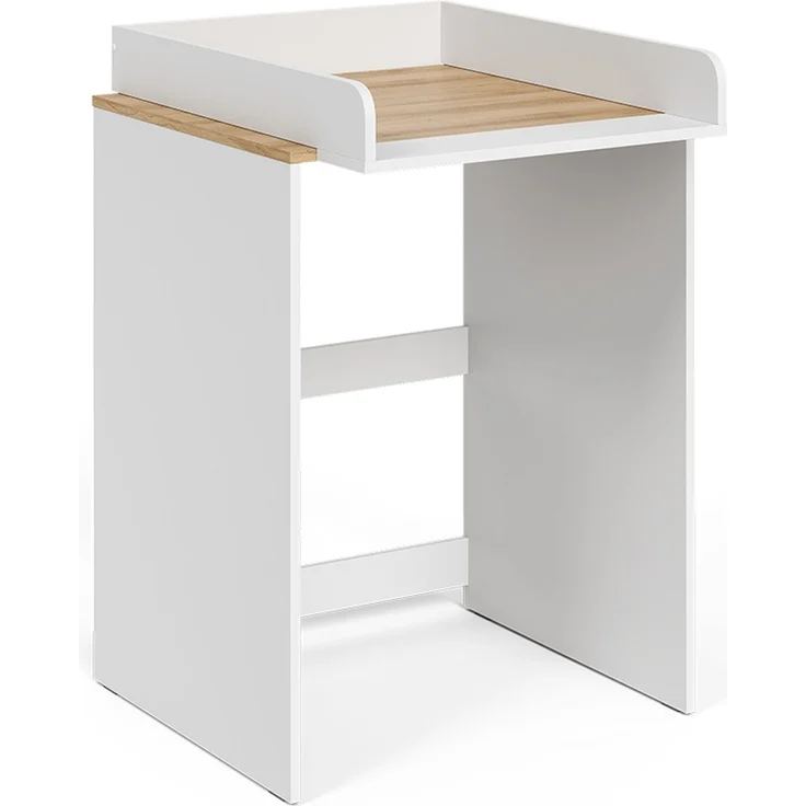 Waschmaschinenschrank Viktor Weiß/Artisan 68 x 88.2 cm 2 Teile mit Wickelauflage Vicco – Bild 1