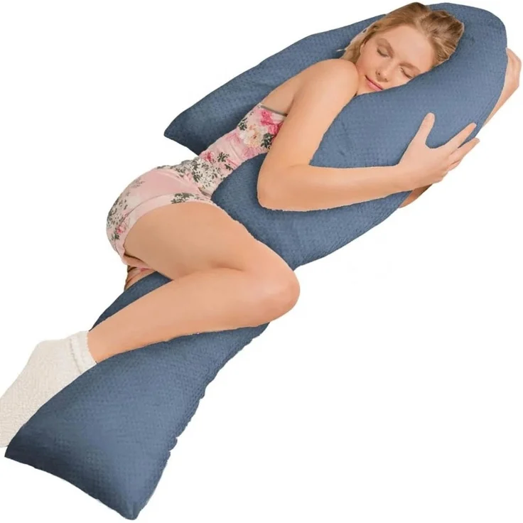 Traumreiter Seitenschläferkissen J Visco Seitenschläferkissen mit Bezug Velour Deluxe – Bild 1