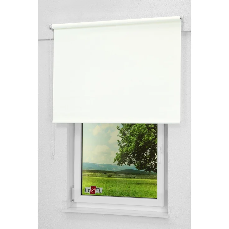 Lysel - Qualitätsrollo Tageslicht weiß, (B x H) 73x275 cm in weiß – Bild 4