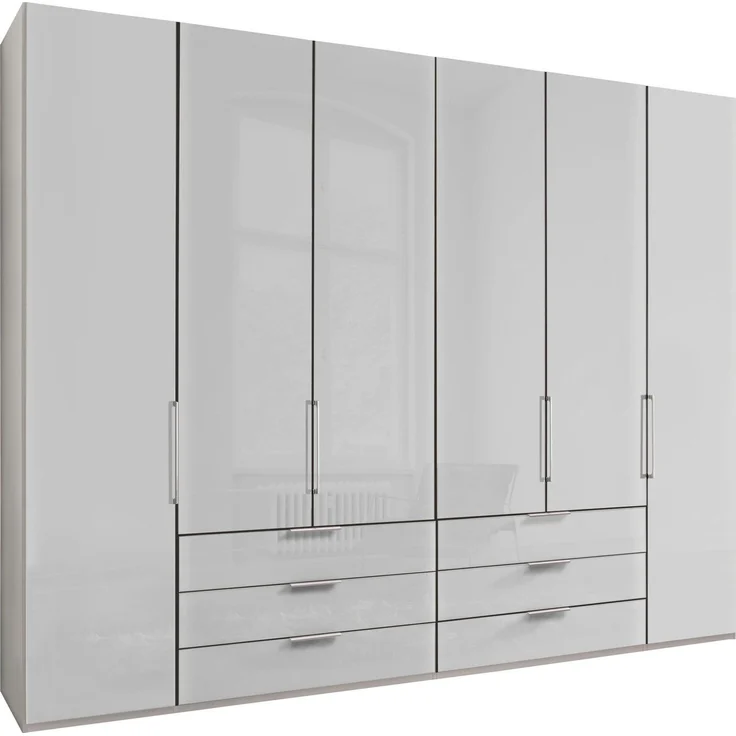 WIEMANN Kleiderschrank Monaco mit Glasfront sowie hochwertige Beschläge inkl. Dämpfung – Bild 2