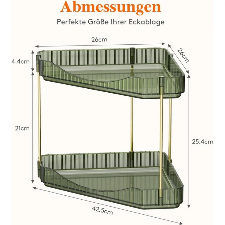 Lifewit Badaccessoire-Set Make Up Organizer, Schminktisch Organizer, für Parfüm Hautpflegemittel – Bild 4