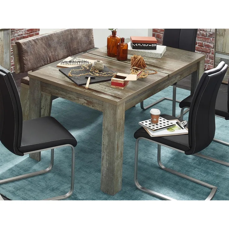 Esstisch BONANZA 160 x 90 cm ausziehbar - Driftwood Nachbildung