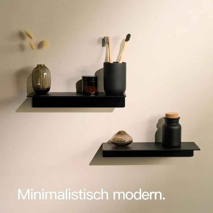 Designfabrik Hamburg Badregal DFHH KR, 2-tlg, Ohne Bohren – Bild 3