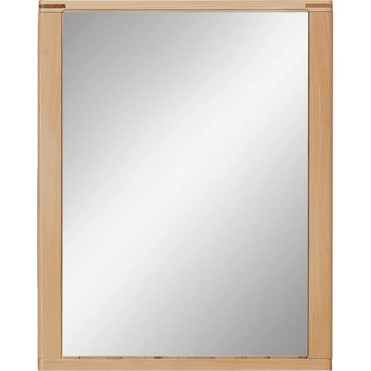Linea Natura 'NATURE ONE' Spiegel, Kernbuche massiv lackiert, 74 x 93 x 4 cm, hängend – Bild 2