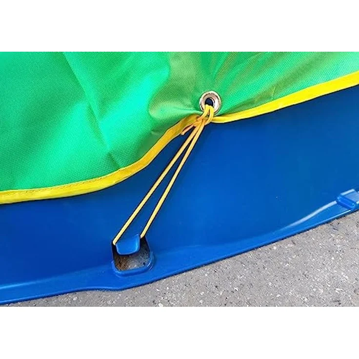 Sandkastenabdeckung Abdeckplane Abdeckhaube Wetterschutzhülle 150x150 cm grün – Bild 2