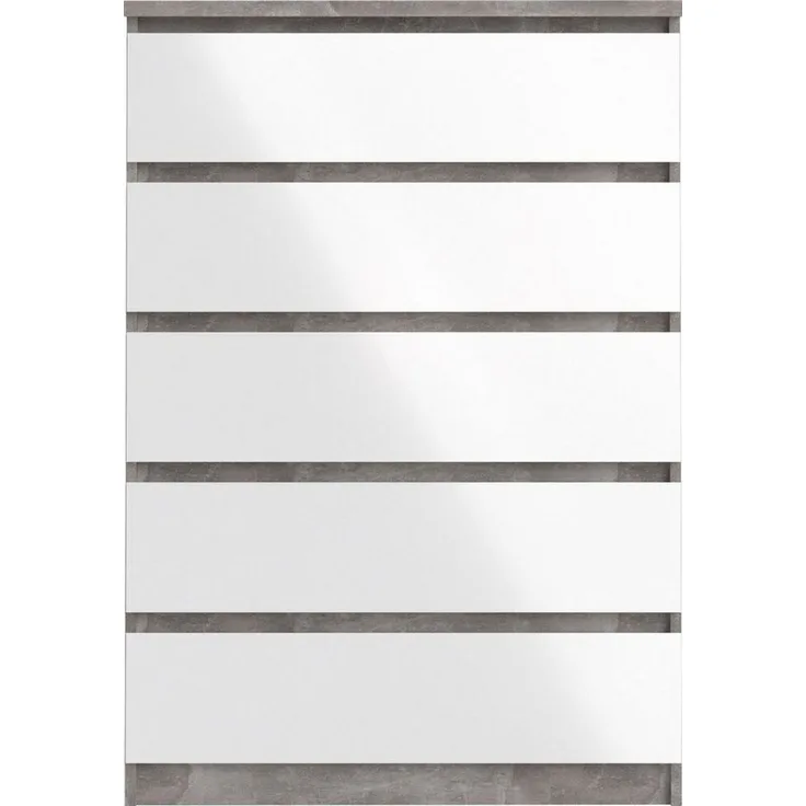INOSIGN Kommode Naia, abgerundete Schubladenkanten auf Metallgleiter, Breite 77 cm