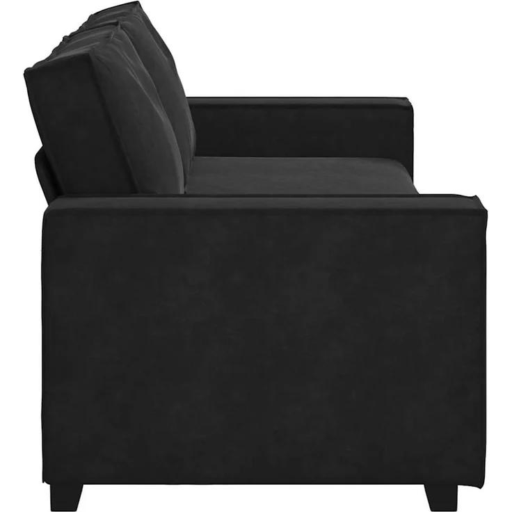 vidaXL 3-Sitzer-Sofa Schwarz 220x78x84 cm Samt 4105035 – Bild 5