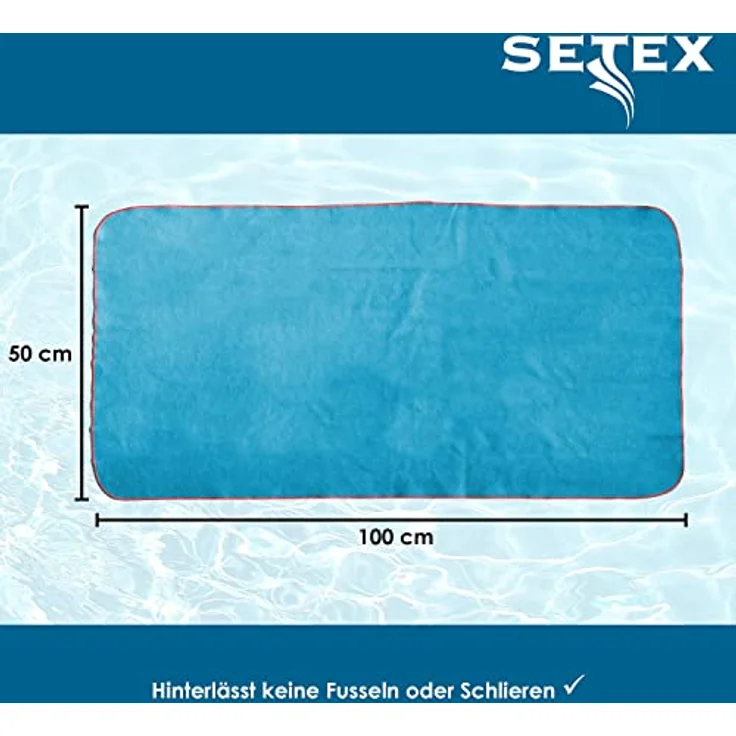 SETEX Sporthandtuch SETEX Sporttuch aus Evolon®, Evolon® (1-St), Komfort & Haltbarkeit: Hypoallergenes Evolon® - sanft zur Haut – Bild 5