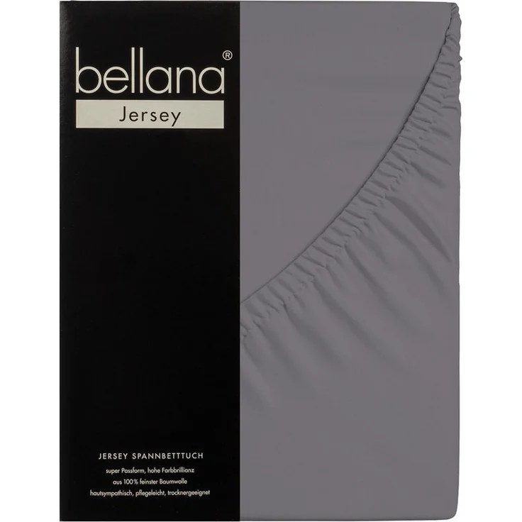 bellana Spannbettlaken Bellana jersey, Jersey, Gummizug: rundum, (1 Stück), 120g/m², 100% Baumwolle – Bild 1