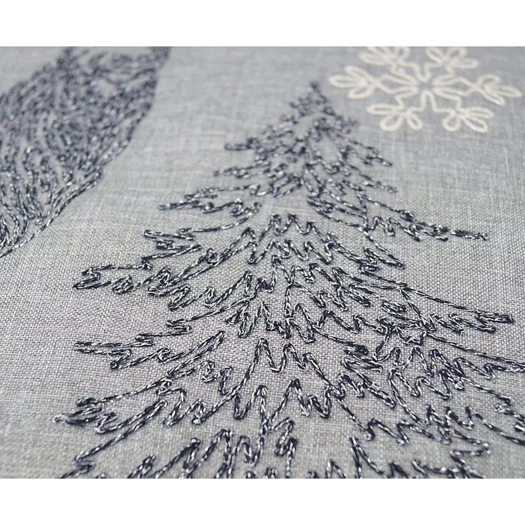 texpot Tischdecke Tischwäsche Stickerei Elch Winter Weihnachten (1-tlg)