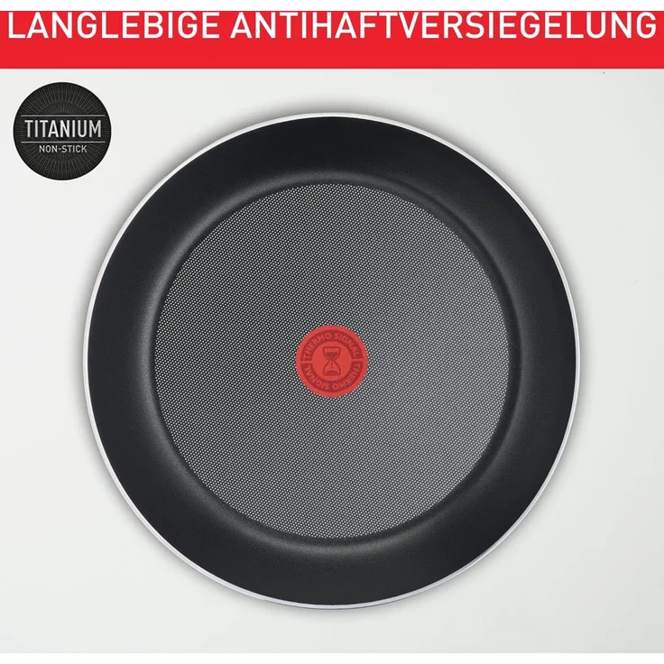 Tefal Ingenio Easy On 4-tlg. Kochgeschirr-Set, 3x Pfannen (22, 24, 26 cm), 1x abnehmbarer Griff, kompakt, stapelbar, Antihaftbeschichtung, Thermo-Signal Temperaturanzeiger, Schwarz, L1599043 – Bild 5