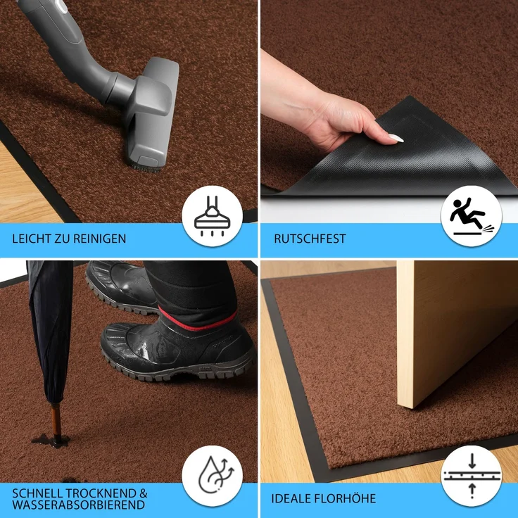 Furni24 Fußmatte - Braun, 120 x 180 cm – Bild 9