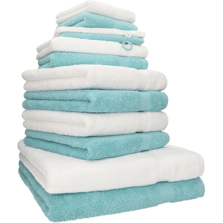 Betz Handtücher Premium Handtuch-Set 12-tlg, 100% Baumwolle (Set, 12-St), Duschtücher,Handtücher, Gästetücher, Seiftücher,Waschhandschuhe – Bild 1
