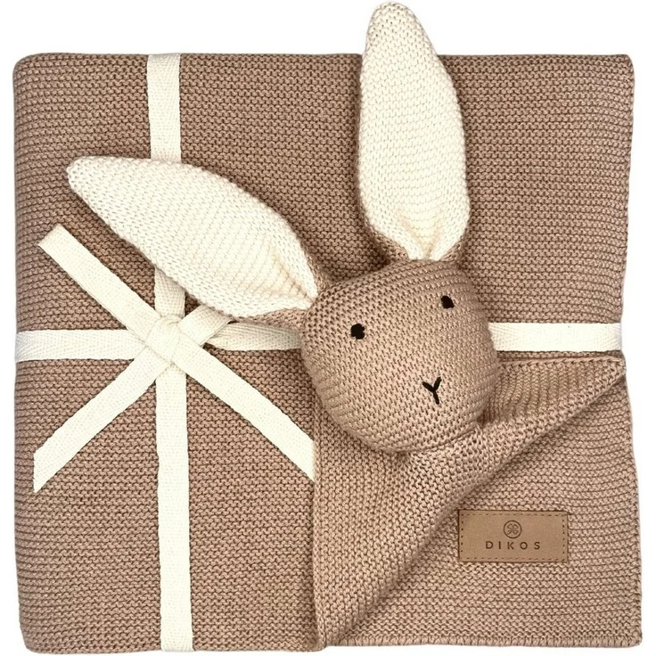 Babydecke DIKOS® Babydecke SCHMUSE-HASE Baby Geschenk Mädchen Junge Geschenkset, DIKOS, Geschenk zur Geburt, PREMIUM Qualität, 100 % BIO Baumwolle, nachhaltig – Bild 5