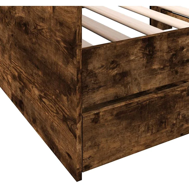 vidaXL Tagesbett mit Schubladen Geräucherte Eiche Holzwerkstoff 3429639 – Bild 7