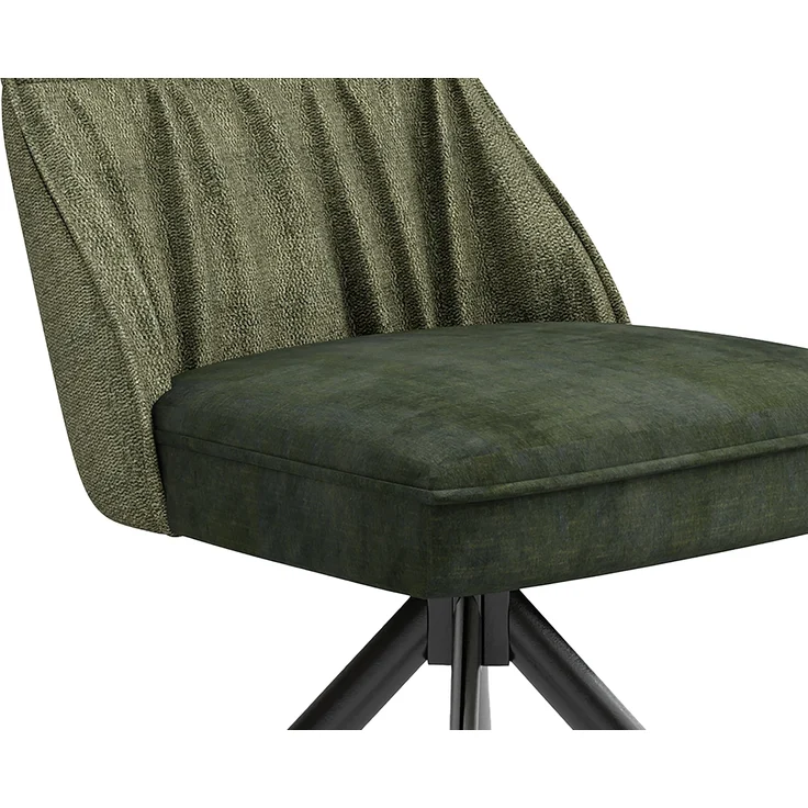 Stuhl >CALIFORNIA< 2er-Set in grün aus Webstoff/Velvet 50x89x56 cm (BxHxT) – Bild 8