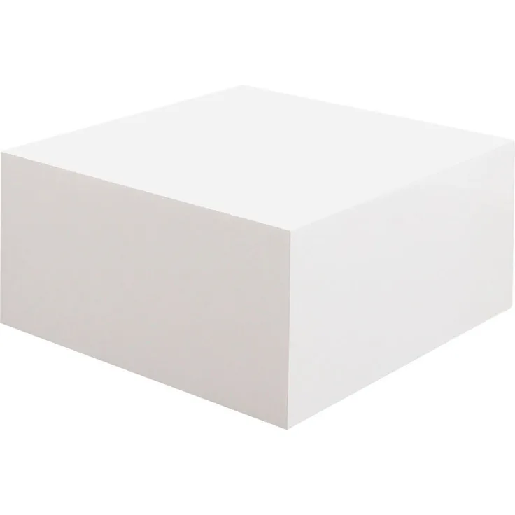 SalesFever Couchtisch, MDF Weiß, 60 x 60 x 30 cm