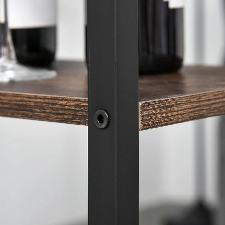 HOMCOM Bartisch Bartisch-Set mit 2 Barhockern – Bild 8