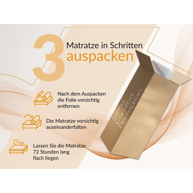 Ergonomische Multipocketmatratze mit HR-Schaum, optimaler Luftzirkulation & Körperanpassung – Härtegrad H3 – 180 x 200 cm – VALTI – LUX – Bild 8
