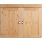 Home affaire Hängeschrank Oslo 100 cm breit, massiver Kiefer, 2 Türen, Metallgriffe, Landhaus-Optik