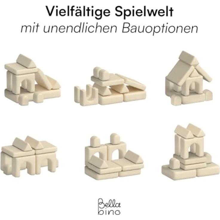 Bellabino 'Nile' Spielsofa mit Toren, 8-tlg, Cord, beige, faltbare Kindercouch, abnehmbarer & waschbarer Bezug, Kindersofa aus Schaumstoff – Bild 4