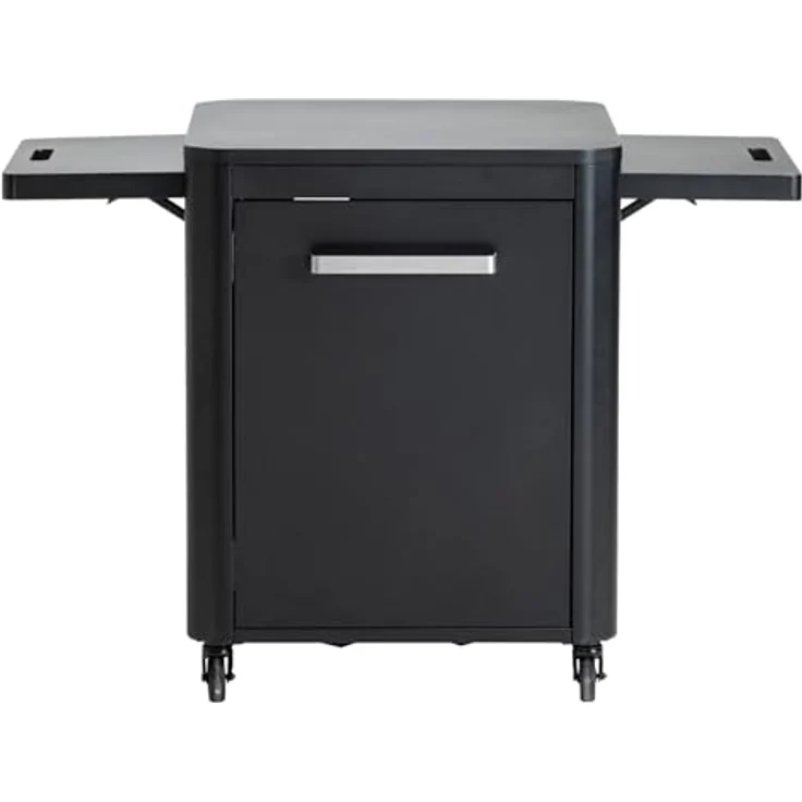 Cozze® Premium Outdoor Schrank Garten mit 2 klappbaren Seitentischen – Hochwertiges Sideboard Outdoor – Praktischer Gartenschrank für den Außenbereich (Gartenmöbel Schrank für Gasflasche & Zubehör) – Bild 2