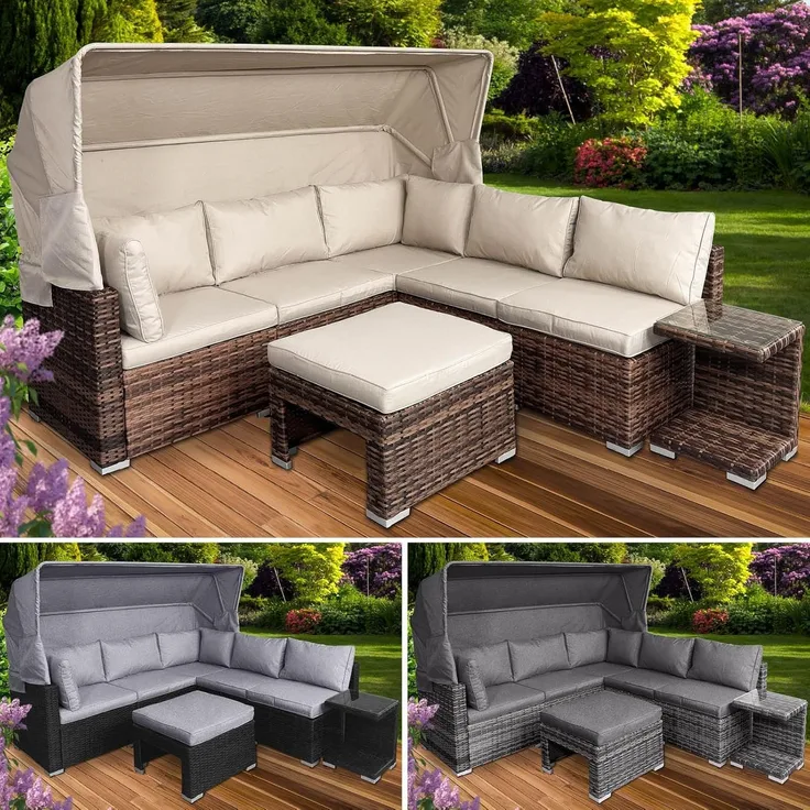 BRAST Sonneninsel, Poly Rattan, Braun