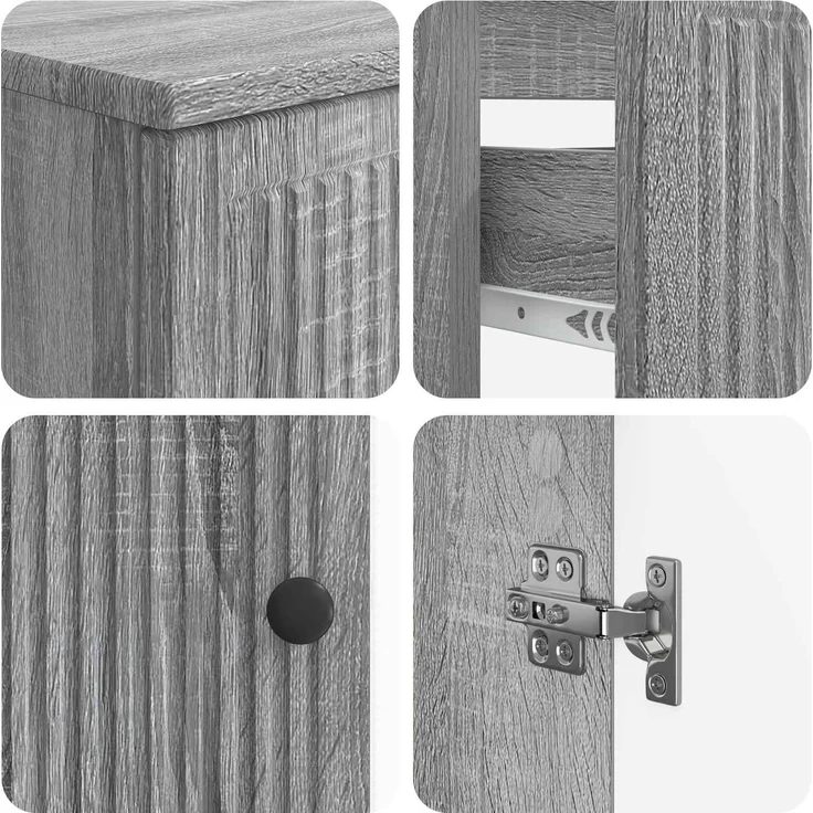 vidaXL 3-teiliges Badezimmer-Schranksystem EDE Holzwerkstoff 3417825 – Bild 6