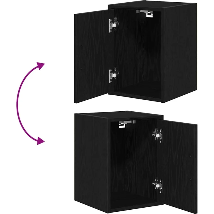 vidaXL Garagen-Wandschrank Schwarz Holzwerkstoff 860609 – Bild 8