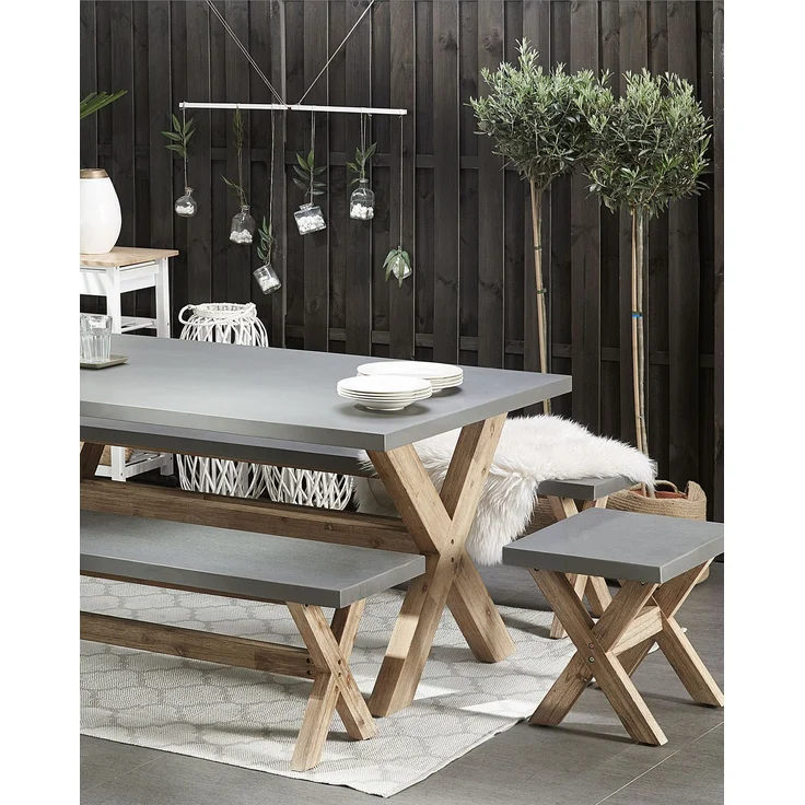 Gartenhocker OLBIA Beton Grau – Bild 3