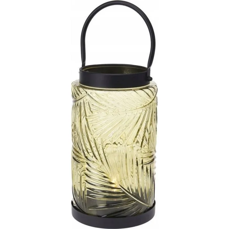 Home Styling Collection LED-Laterne farbiges Glas 20 5 cm