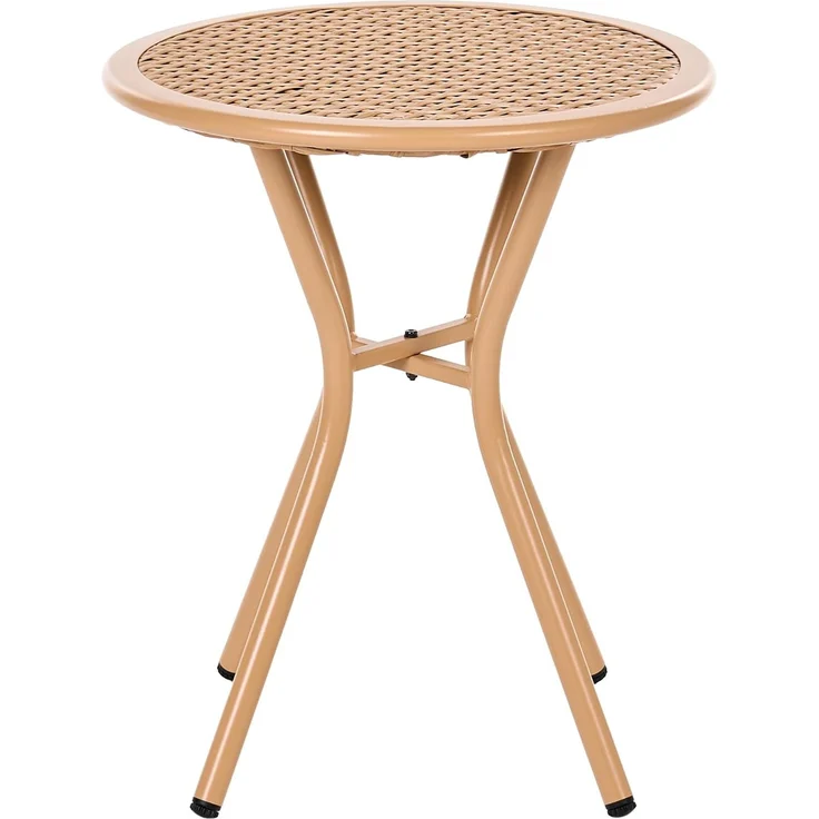 Bistro Set FERLA Polyrattan Hellbraun – Bild 9