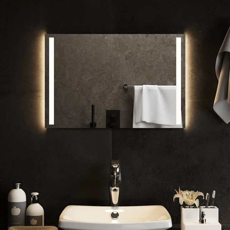 LED-Badspiegel, Wandspiegel, Badezimmerspiegel 60x40 cm – Bild 1