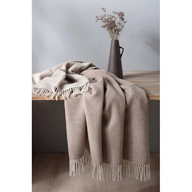 Wohndecke Naturale, Traumschloss, 80% Wolle, 20% Kaschmir, luxuriöse Qualität – Bild 2