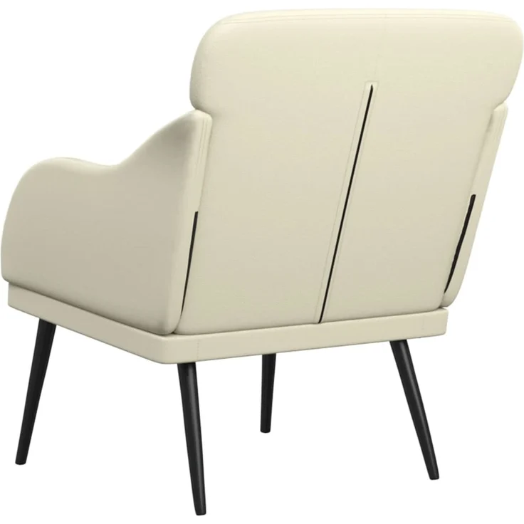 Sessel wohnzimmer, Relaxsessel Creme 63x76x80 cm Kunstleder – Bild 5