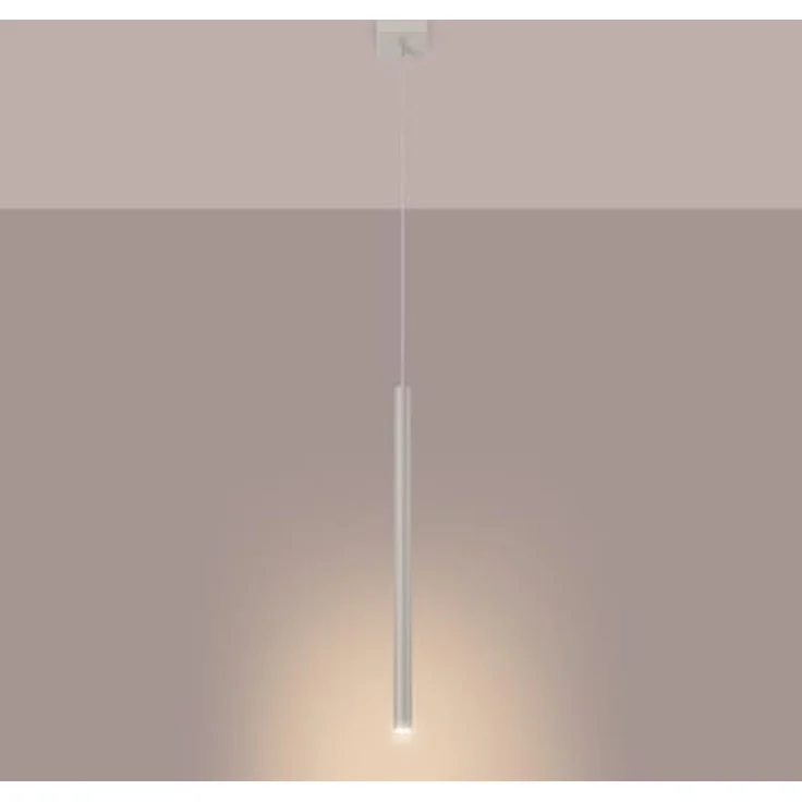 Sollux Lighting Pendelleuchte PASTELO 1, beige, 1xG9, 8W, Stahl, 114x8x8cm, modernes minimalistisches Design – Bild 3