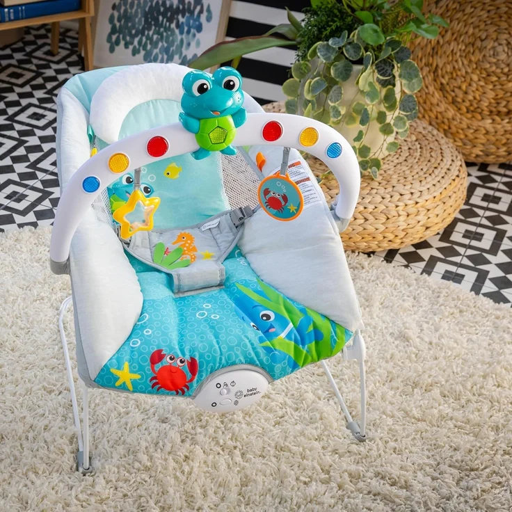 Baby Einstein, Ocean Explorers Musikalische Babywippe Babyschaukel, Kick to It Neptune, Unisex, fr Kinder von 0-6 Monaten bis zu 9kg – Bild 15