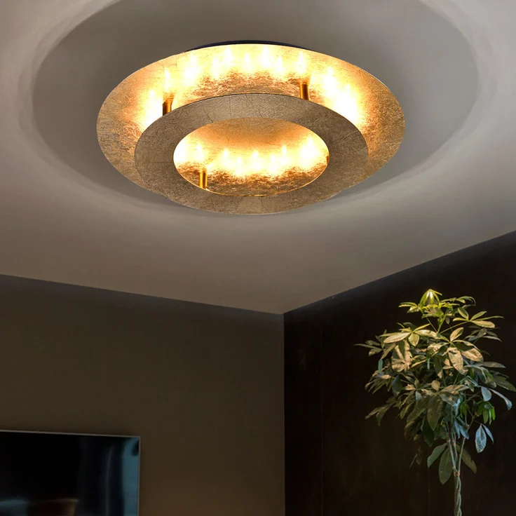 18 Watt LED Deckenleuchte in gold für Ihren Wohnraum – Bild 5
