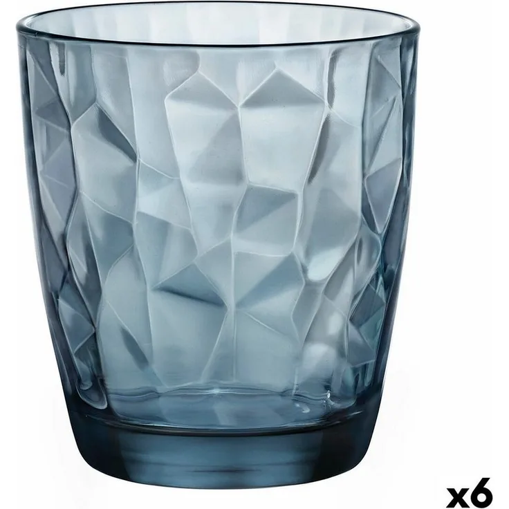 Becher Bormioli Rocco Diamond Blau Glas (390 Ml) (6 Stück)