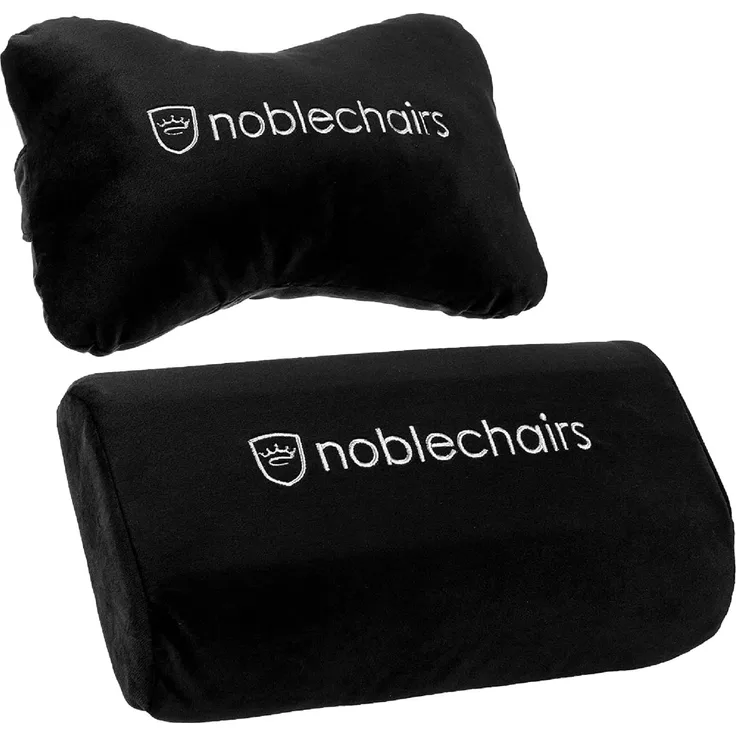 noblechairs Kissen-Set für Epic/ICON/Hero Gaming Stuhl Kissen - Schwarz/Weiß
