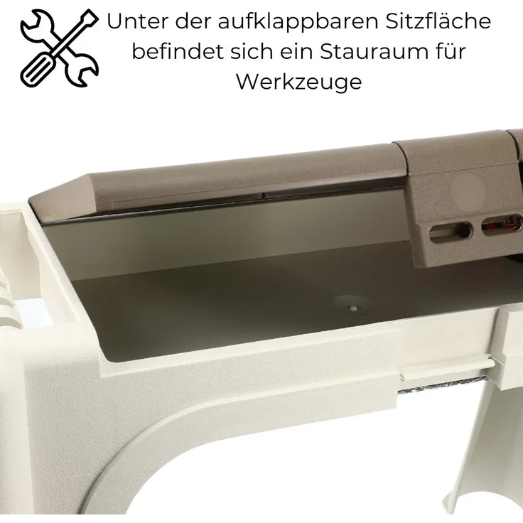 Kniebank 2in1 Kniekissen Garten Bank Sitzhocker Gartenkniebank Stauraum Kniehocker Gartenarbeit Gartenhocker mit Aufstehhilfe – Bild 3