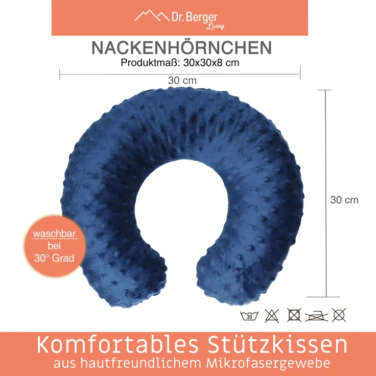Dr. Berger Minky Nackenhörnchen, blau – Bild 3