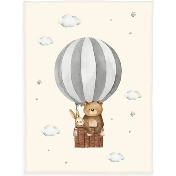 Babydecke babybest Ballonfahrt, Baby Best, niedliches Motiv
